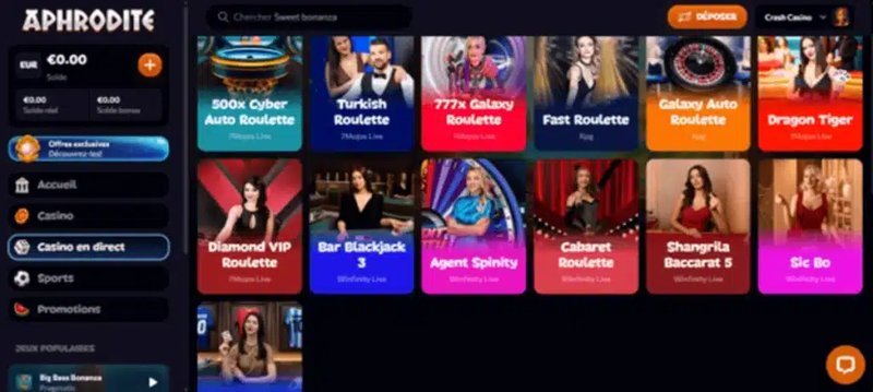 Découvrez les avantages exclusifs de l&rsquo;Aphrodite Casino en Ligne en France